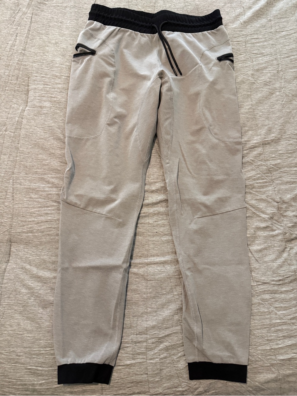 Men's BYLT Light Gray Jogger Pants with Black Waistband